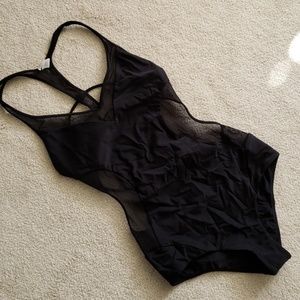 Lululemon, one piece, straps & sexy mesh, 4, NWOT